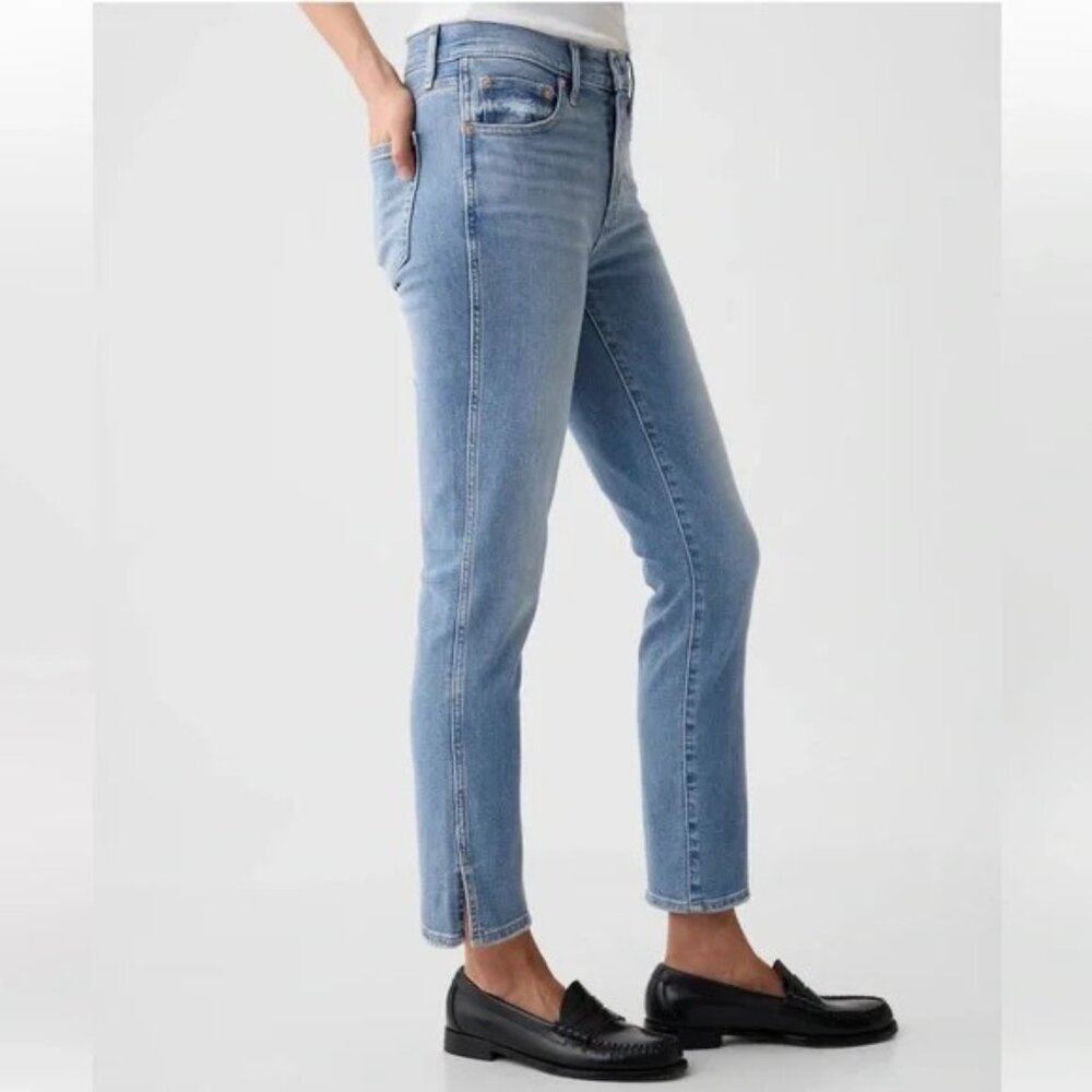 GAP Mid Rise Split-Hem Vintage Slim Jeans